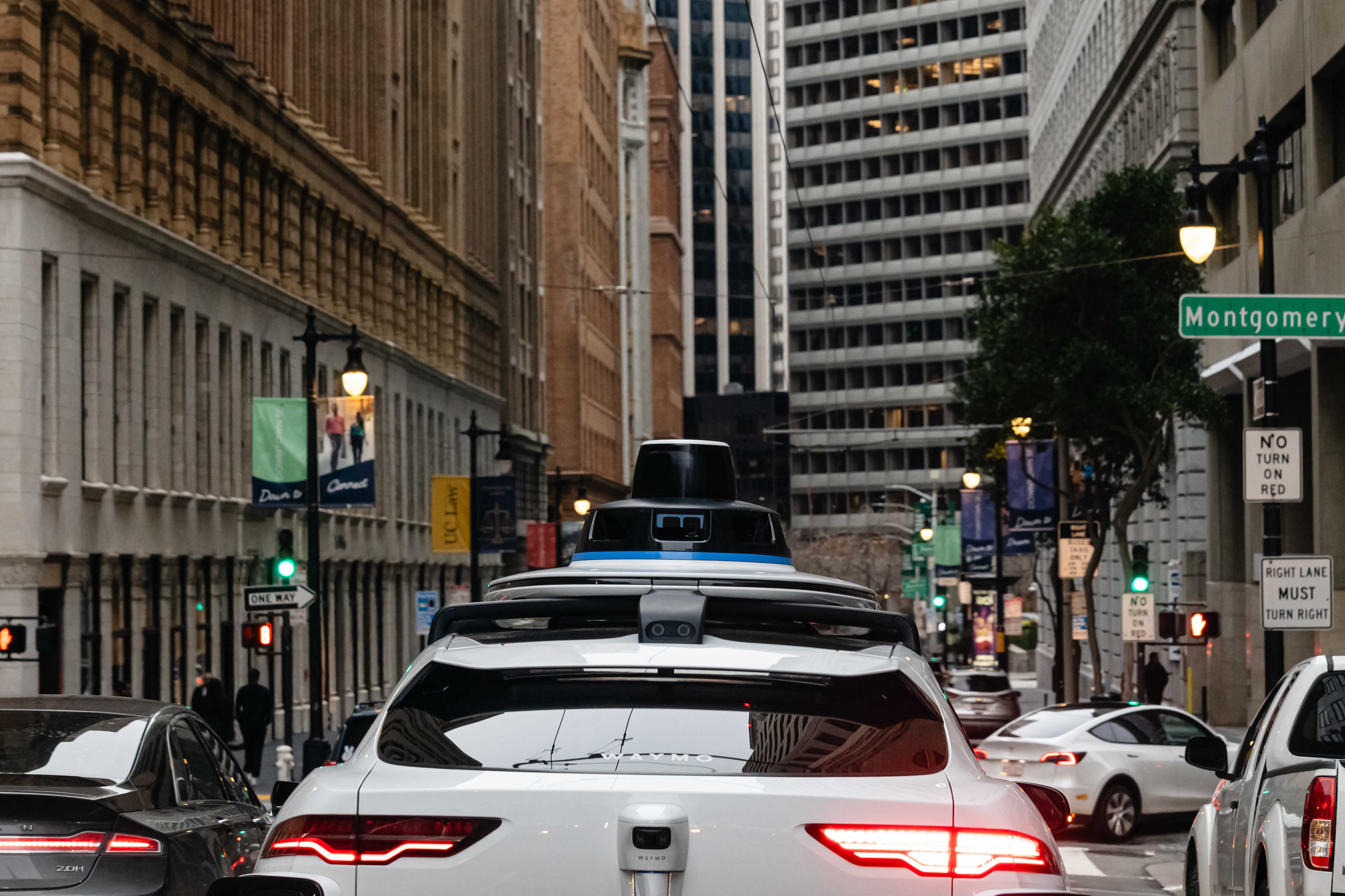 Waymo car in San Francisco